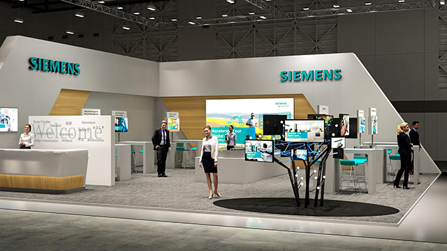 virtueller messestand - siemens